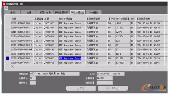 图6 工单作移动时水口料自动回收入库